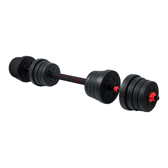 Adjustable Rubber Dumbbell Set Barbell Home GYM Exercise Weights – 30 KG