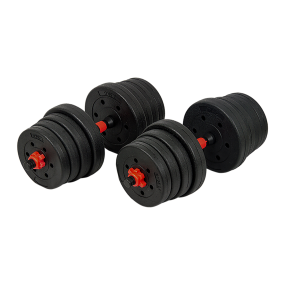 Adjustable Rubber Dumbbell Set Barbell Home GYM Exercise Weights – 30 KG