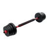 Adjustable Rubber Dumbbell Set Barbell Home GYM Exercise Weights – 30 KG