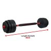 Adjustable Rubber Dumbbell Set Barbell Home GYM Exercise Weights – 40 KG