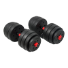 Adjustable Rubber Dumbbell Set Barbell Home GYM Exercise Weights – 40 KG
