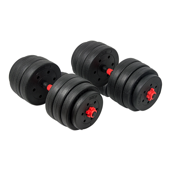 Adjustable Rubber Dumbbell Set Barbell Home GYM Exercise Weights – 40 KG