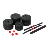Adjustable Rubber Dumbbell Set Barbell Home GYM Exercise Weights – 40 KG