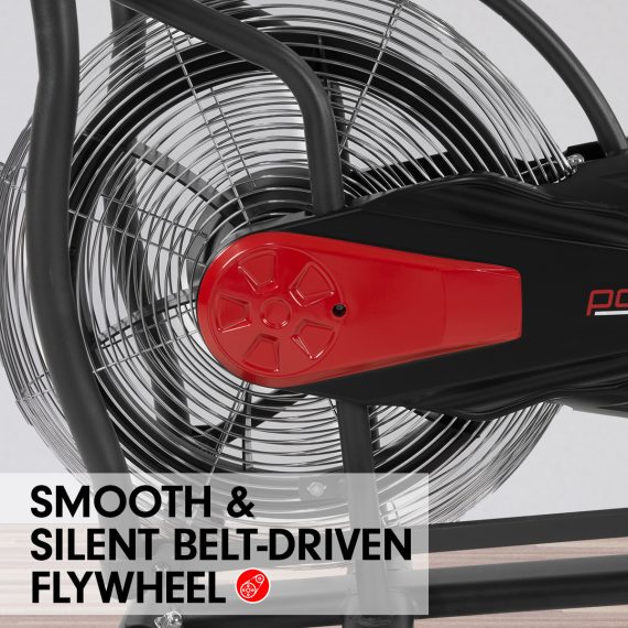 Powertrain Air Resistance Fan Exercise Bike Cardio