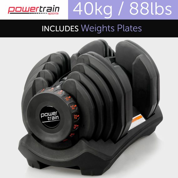 40kg Powertrain Adjustable Dumbbell – 1