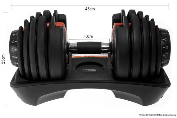 40kg Powertrain Adjustable Dumbbell – 1