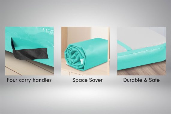 Air Track Inflatable Gymnastics Tumbling Mat – 4 x 1 M, Green