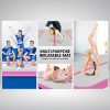 Air Track Inflatable Gymnastics Tumbling Mat – 4 x 1 M, Pink