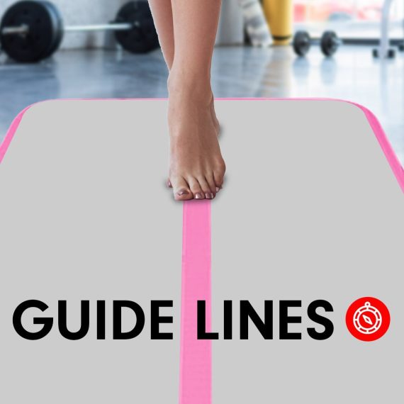 Air Track Inflatable Gymnastics Tumbling Mat – 4 x 1 M, Pink