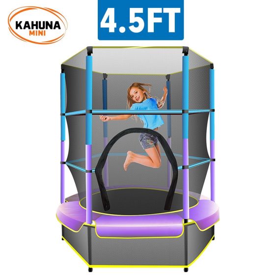 Kahuna Mini 4.5ft Trampoline – Blue and Purple