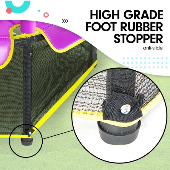 Kahuna Mini 4.5ft Trampoline – Blue and Purple