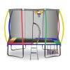 Kahuna Trampoline 6ft x 9ft Rectangular Outdoor Rainbow Basketball Set