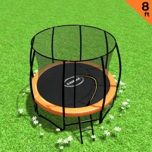 Kahuna 8ft Trampoline Spring Outdoor – Orange