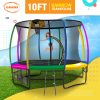 Kahuna Trampoline with Basket ball set – Rainbow, 10 FT