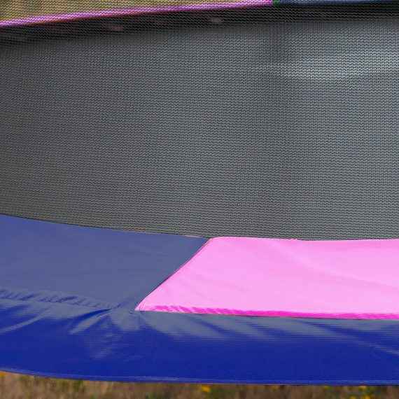 Kahuna Trampoline with Basket ball set – Rainbow, 10 FT
