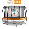 Trampoline Kahuna 12 ft Round Outdoor Kids with Safety Enclosure Net