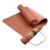 Powertrain Eco-Friendly TPE Pilates Exercise Yoga Mat – Pink, 6 mm