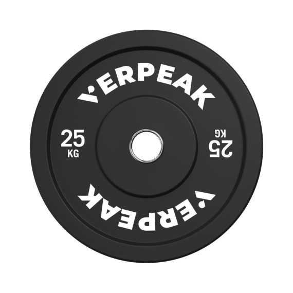 VERPEAK Black Bumper weight plates-Olympic (25kgx1)