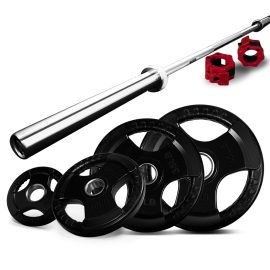 CurlBar and Barbell Set