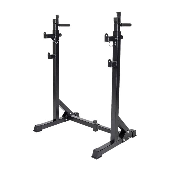 Commercial Squat Rack Adjustable Pair Fitness Exercise Weight Lifting Gym Barbell Stand